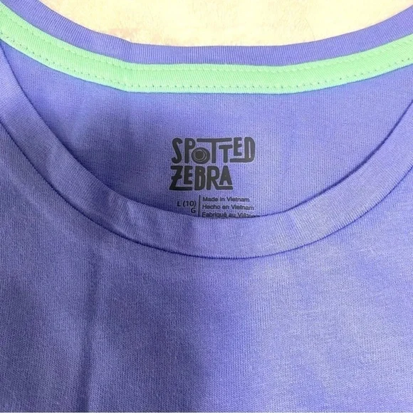 Spotted Zebra Lot of (2) Large/10 Girls Tank Tops Graphic Birds/Plain Tank NWOT - Picture 4 of 7